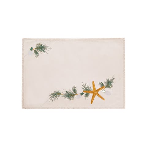 Starfish Placemats Set of 4 13" x 19"