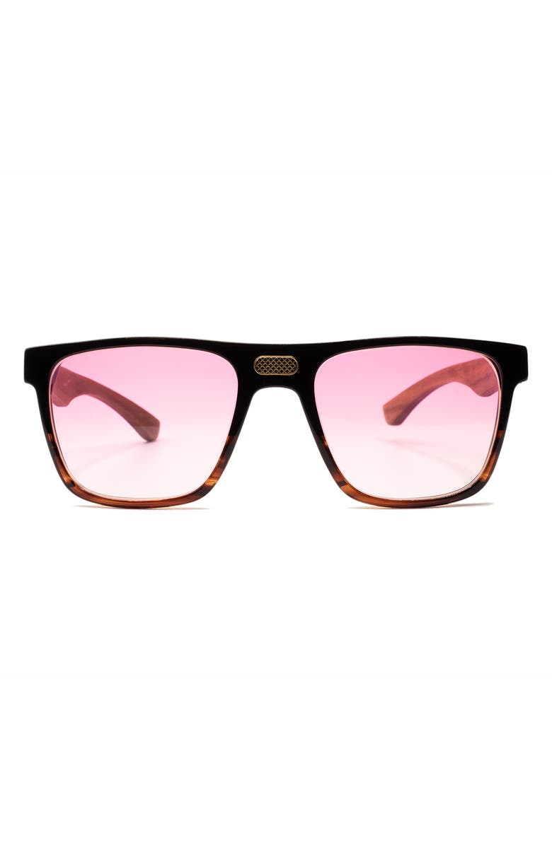 Bôhten Legend 54mm Gradient Rectangular Blue Light Blocking Sunglasses, Main, color, 