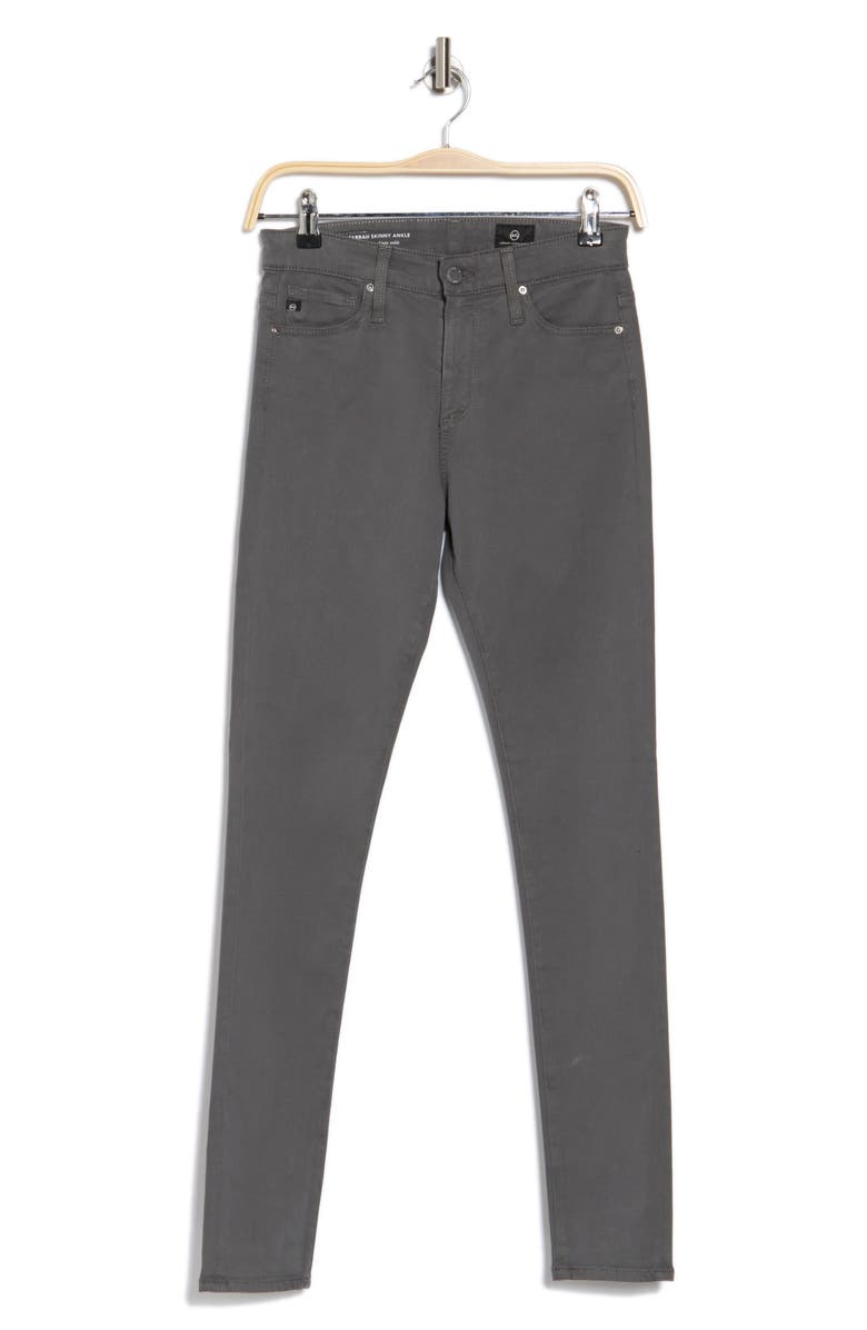 AG Farrah High Waist Coated Skinny Jeans, Alternate, color, Folkestone Grey