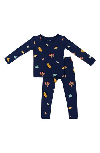 Kyte Baby Kids' Foliage 2-piece Pajamas In Blue