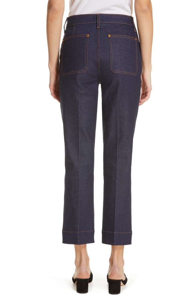 Khaite Raquel Crop Flare Jeans, Alternate, color,
