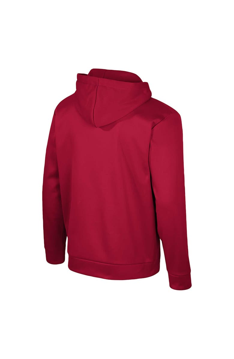 COLOSSEUM Men's Colosseum Crimson Alabama Crimson Tide Quarter-Zip Hoodie, Alternate, color, Crimson