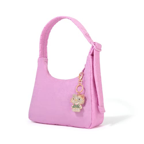 Jacmel Pave Hello Kitty 3d Bling Keychain In Gold
