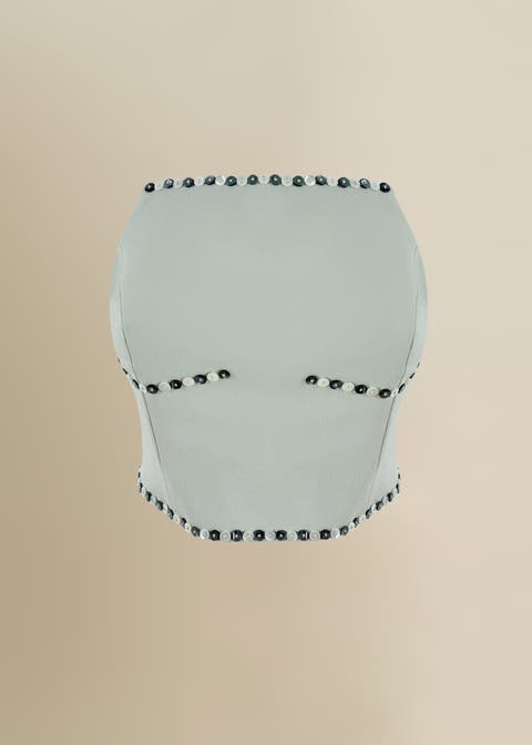 Benjamin Fitted Stretch Bustier Top