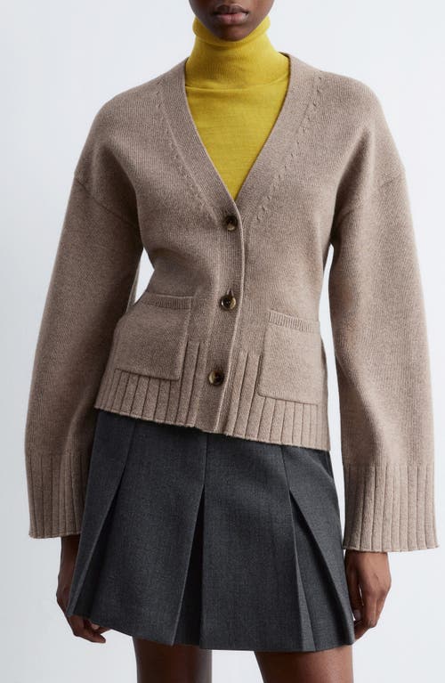 & Other Stories Cotton & Wool Cardigan In Neutral