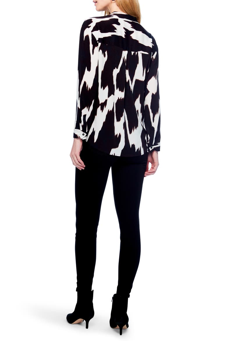 Monochrome Mood Live In Blouse, Alternate, color, BLACK MULTI