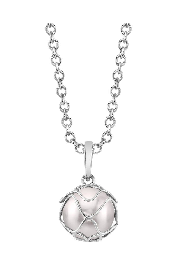 Japanese Akoya Pearl Cora Pendant, Main, color, White Gold