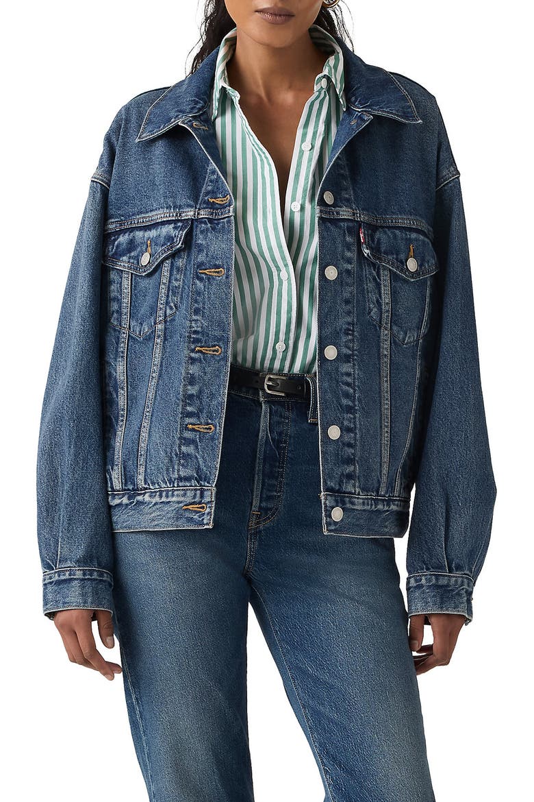 '90s Trucker Jacket, Main, color, WONDER WHY