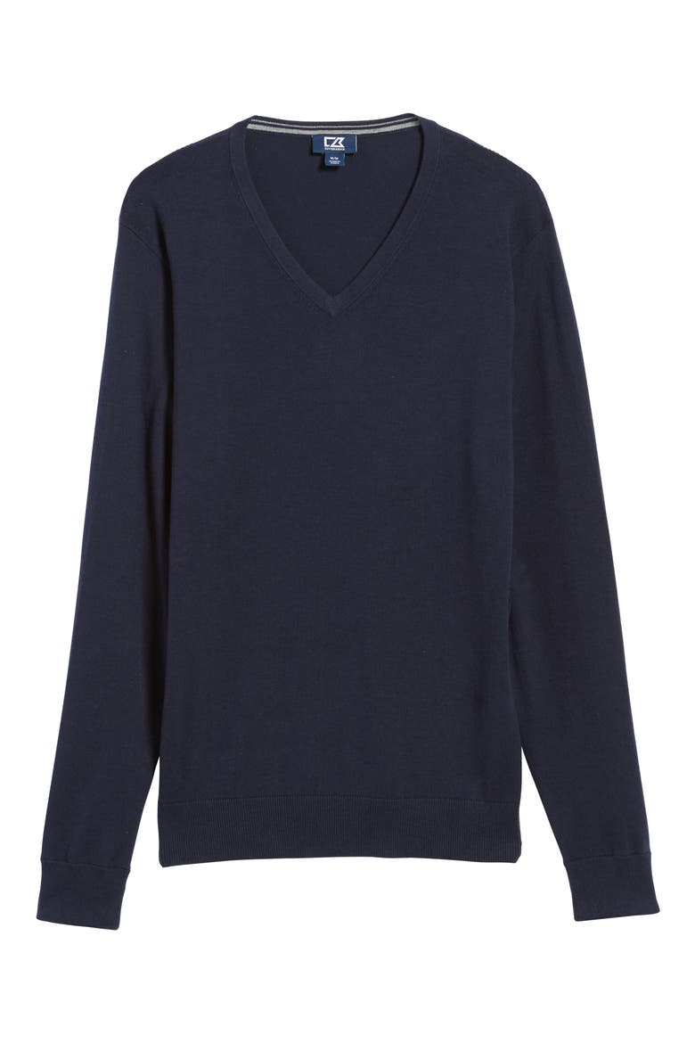 Lakemont V-Neck Sweater, Alternate, color, LIBERTY NAVY