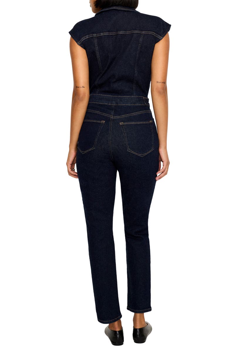 Good American Denim Trucker Jumpsuit, Alternate, color,