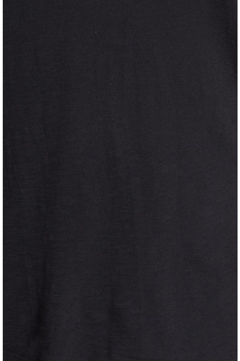Caslon® Relaxed U-Neck Tee, Alternate, color, BLACK