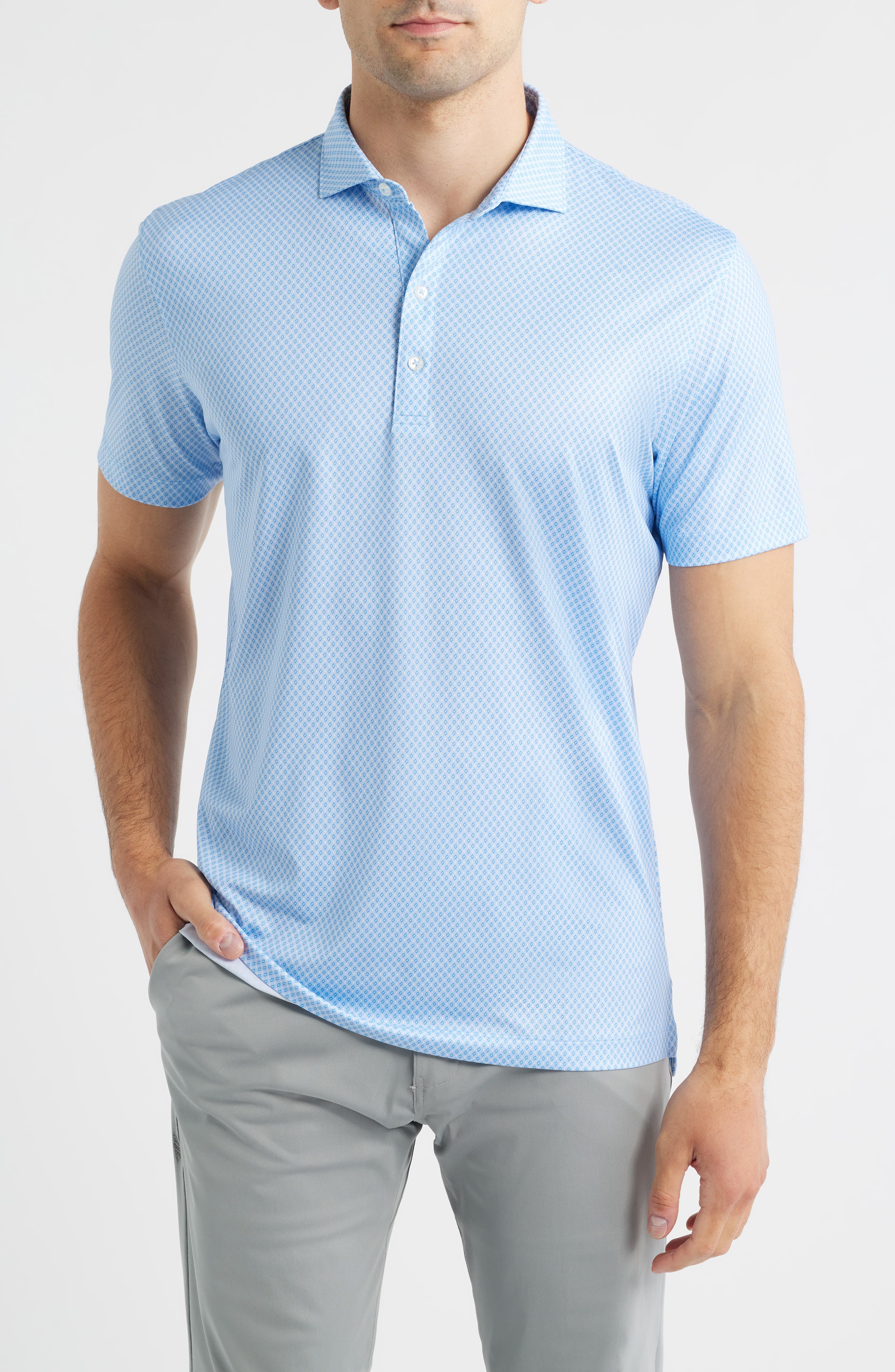 Connors Geo Print Performance Jersey Polo - image 5
