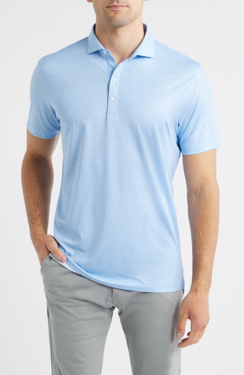Connors Geo Print Performance Jersey Polo