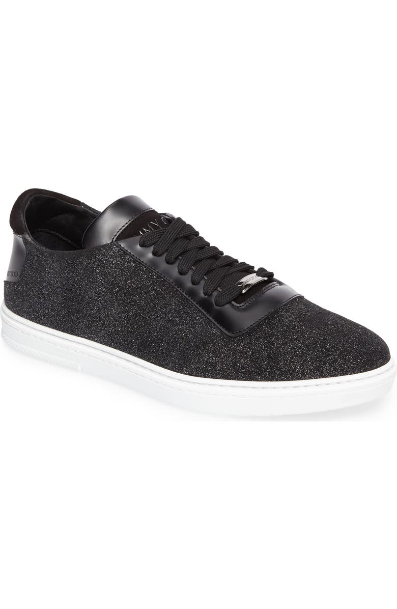 Jimmy Choo Benn Glitter Low Top Sneaker, Main, color,