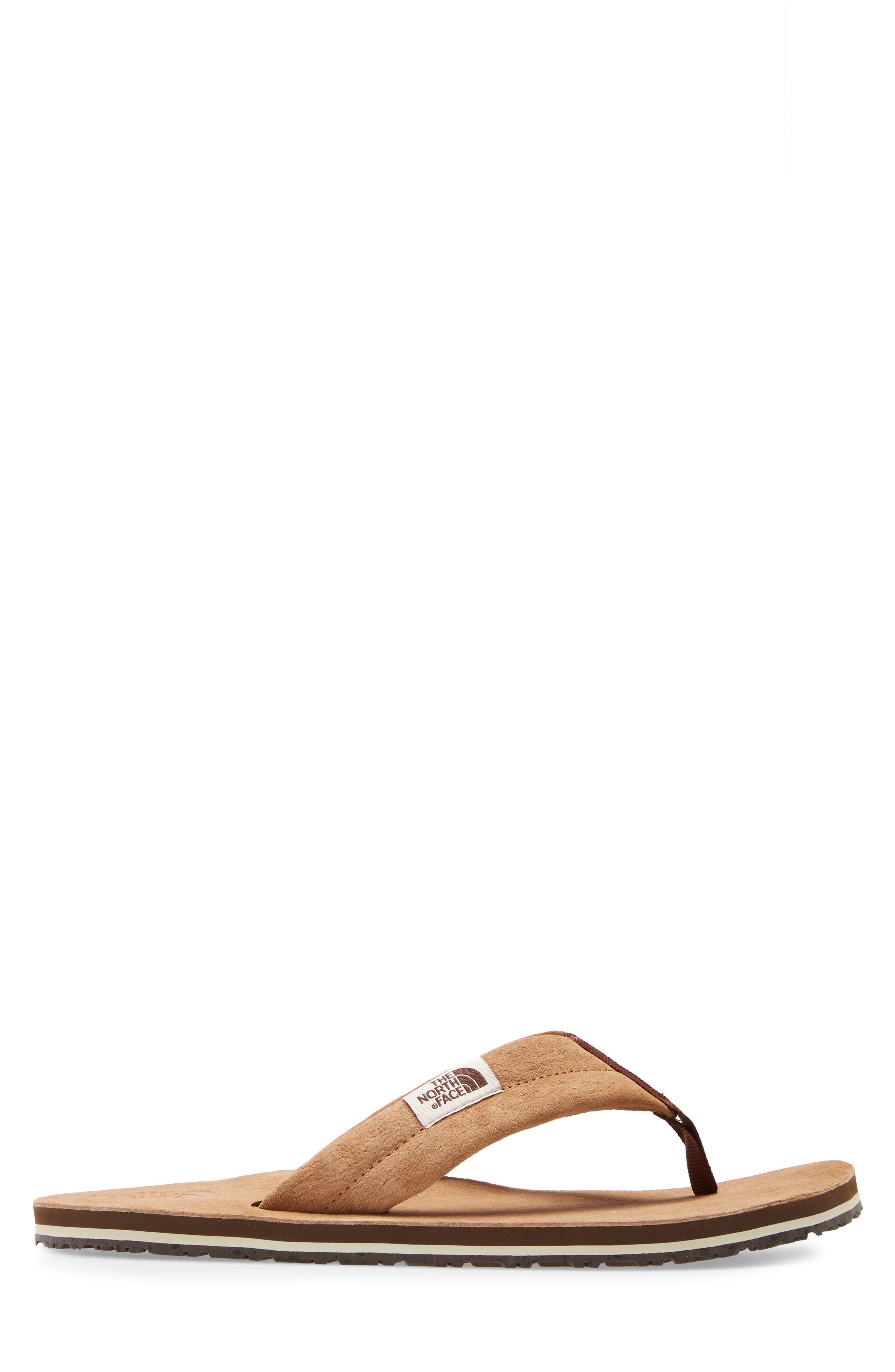 The North Face Base Camp Leather Flip Flop, Alternate, color, 