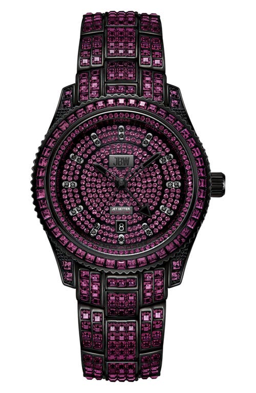 Jbw Reserve Jet Setter Gmt Bracelet Watch, 39mm In Pink