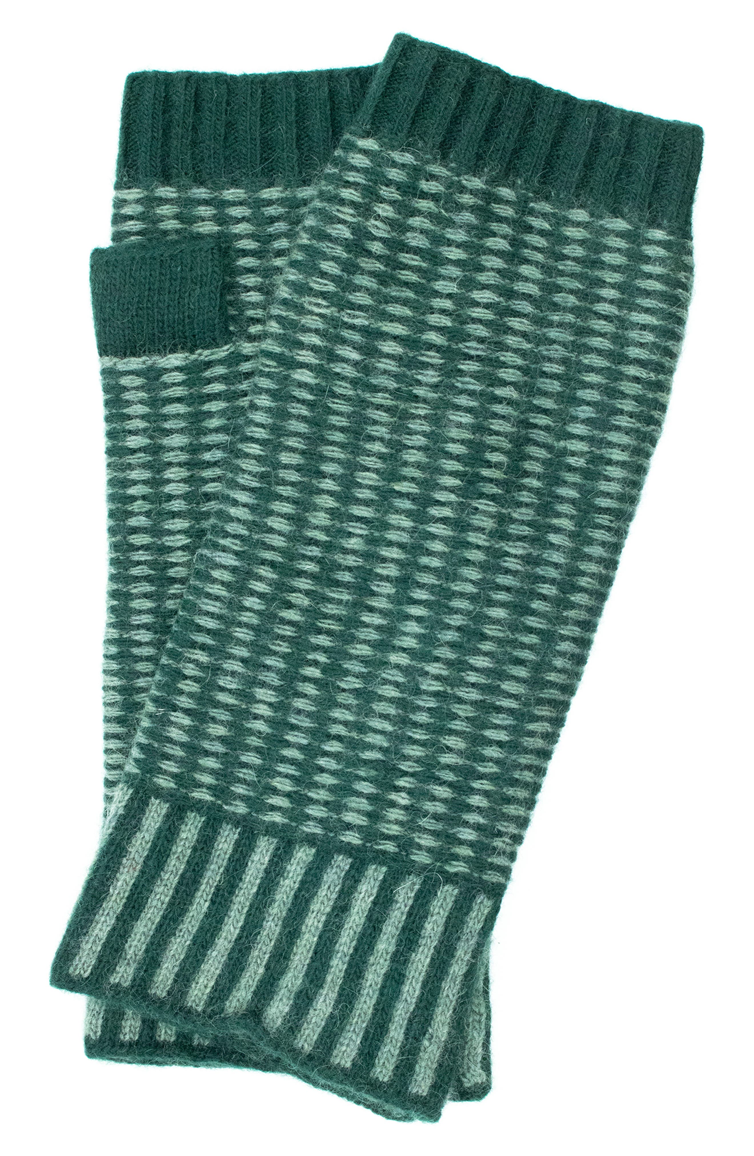 Portolano Two-Tone Fingerless Gloves