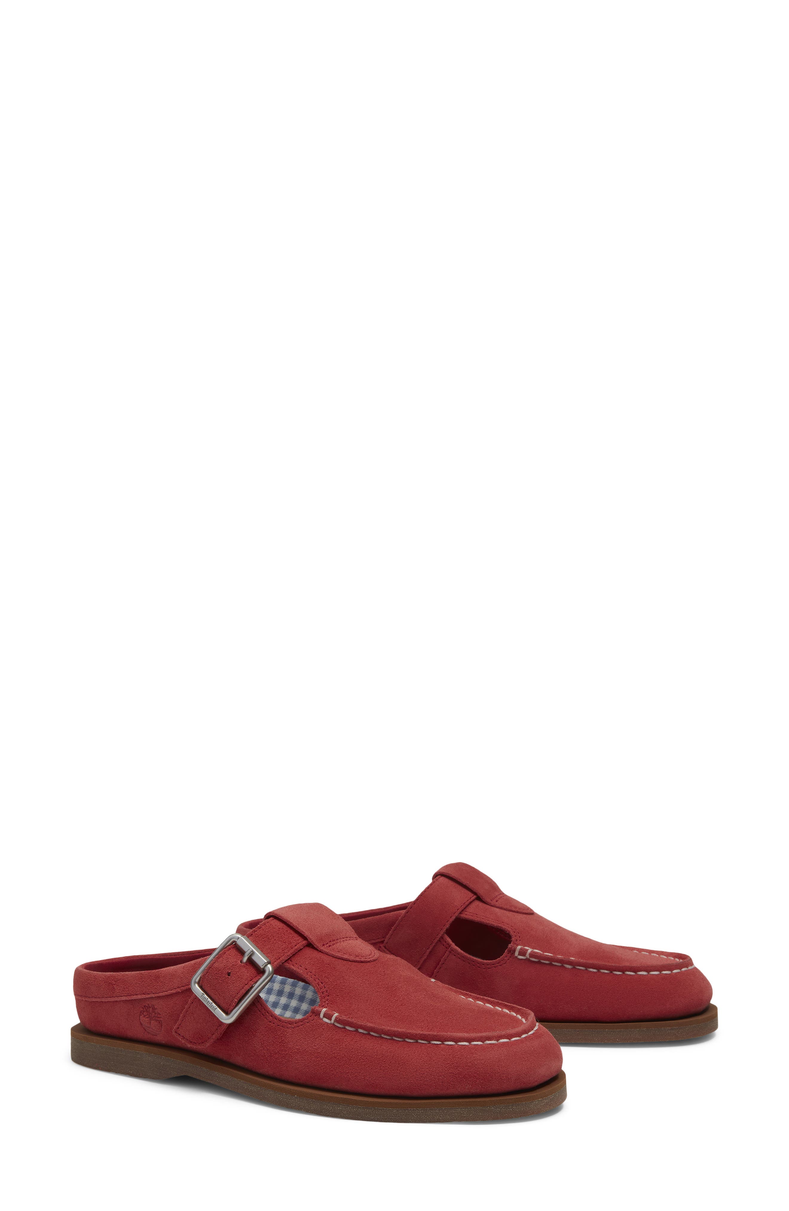 Classic Boat Mule, Alternate, color, MEDIUM RED SUEDE