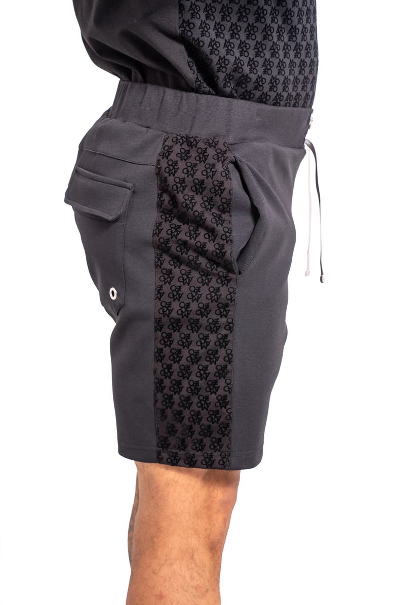 Maceoo Resistance70 Blue Knit Drawstring Shorts, Alternate, color, Blue