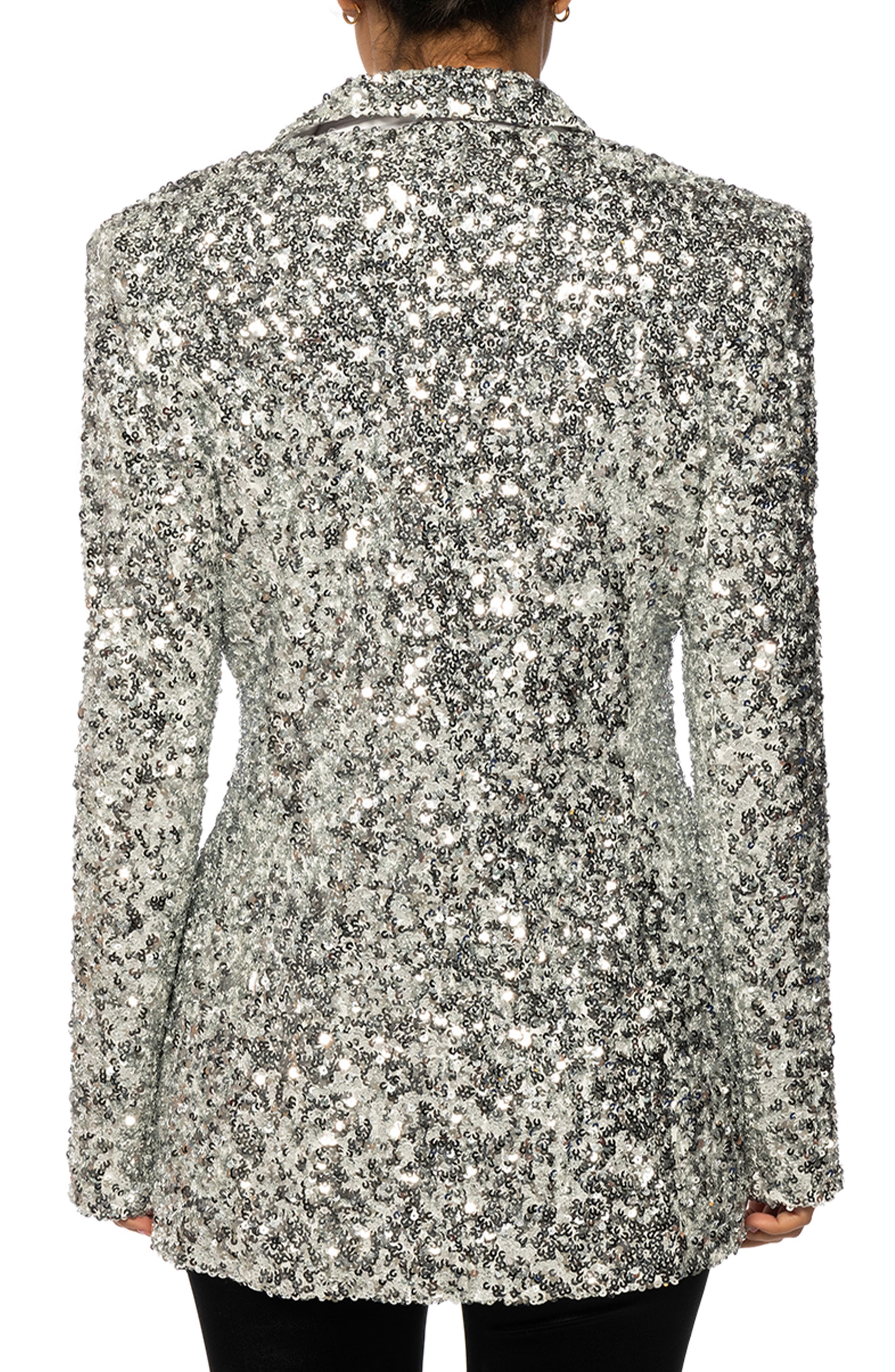 Isa Sequin Notch Lapel Blazer - image 2