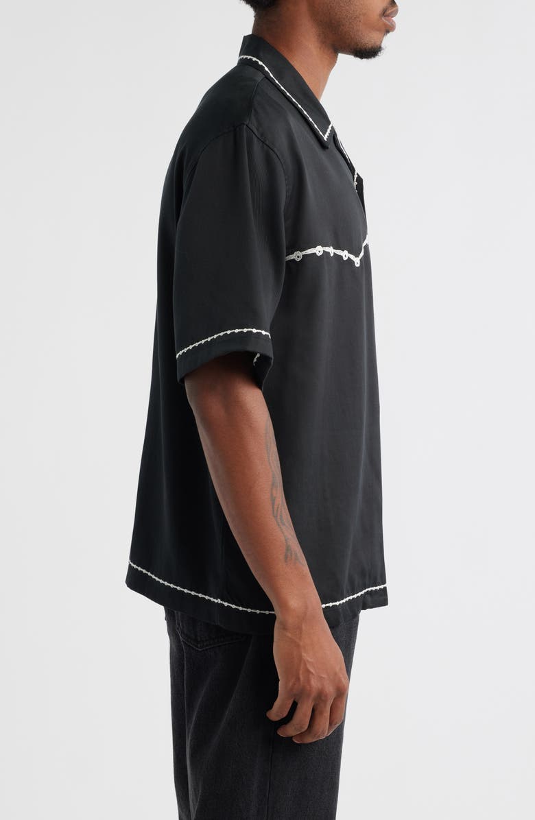 PacSun Oversize Western Camp Shirt, Alternate, color,