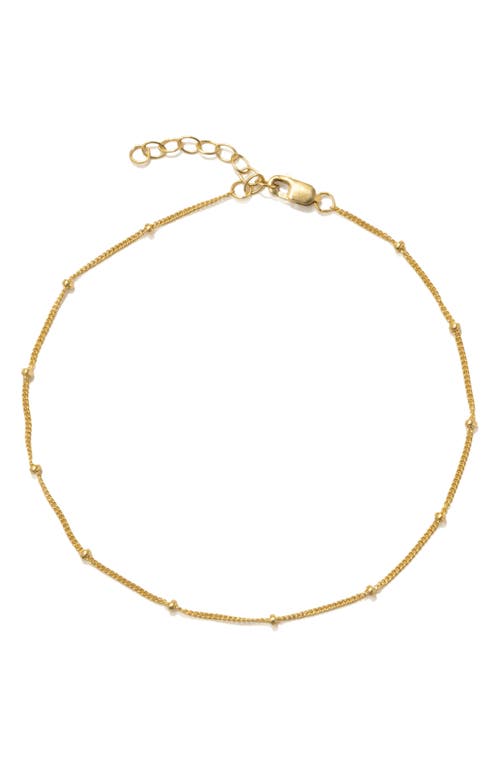 Made By Mary Satellite Chain Anklet In Gold