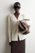 COS Gathered V-neck Blouse