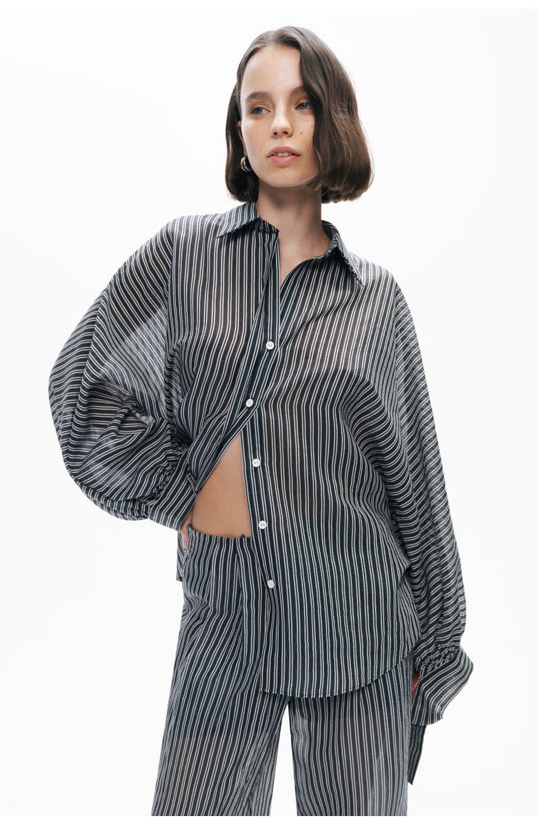 Nocturne Shirt with Tie Sleeve Detail, Alternate, color, 