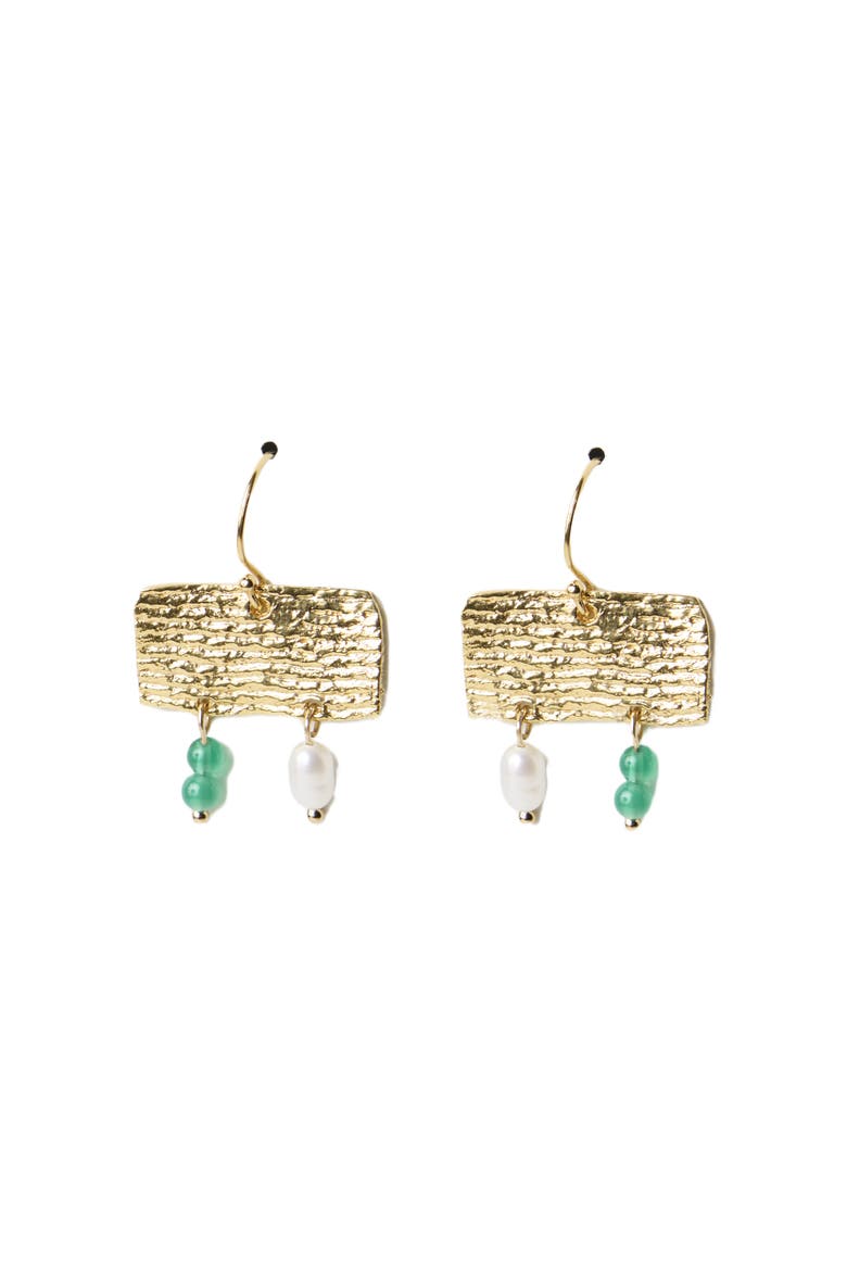 Vessel Earrings- 14K Gold Plate, Main, color, Gold