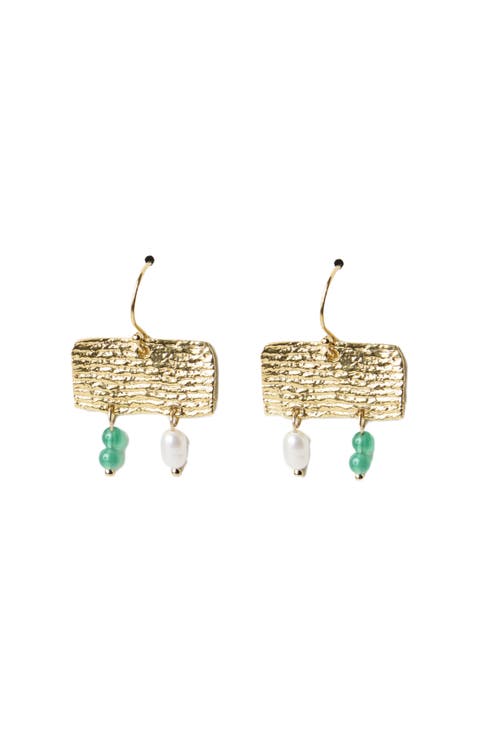 Vessel Earrings- 14K Gold Plate