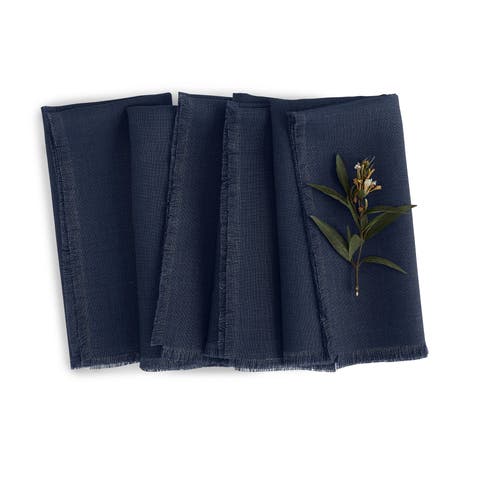 Linen Dinner Napkins - Fringe, 20" x 20"