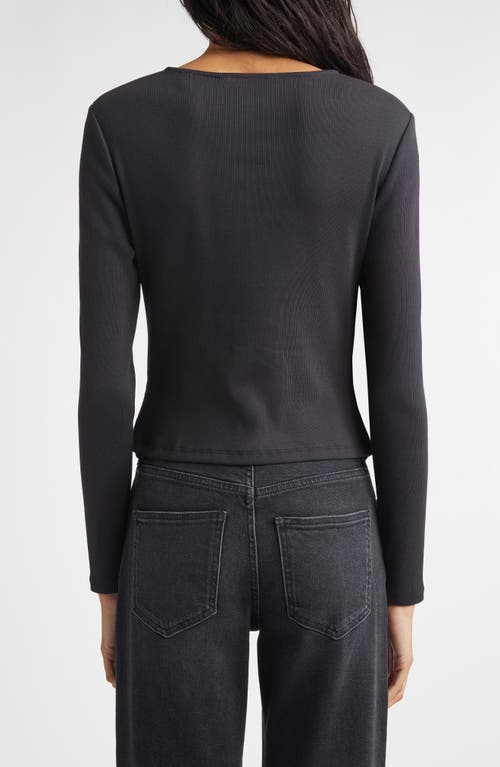 Veronica Beard Jasminah Rib Cardigan In Gray