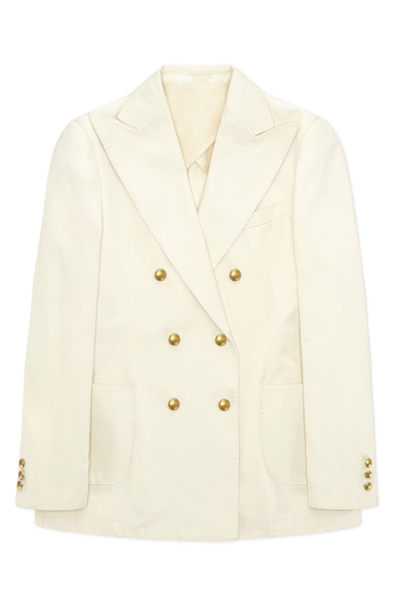 Fortela Classic Double Breasted Jacket, Main, color, Ecru