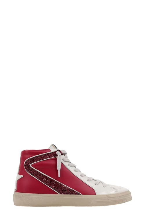 Shushop Rooney High-top Sneaker In Red
