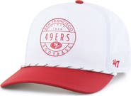 '47 Men's '47 White/Scarlet San Francisco 49ers Suburbia Hitch Two-Tone Adjustable Hat