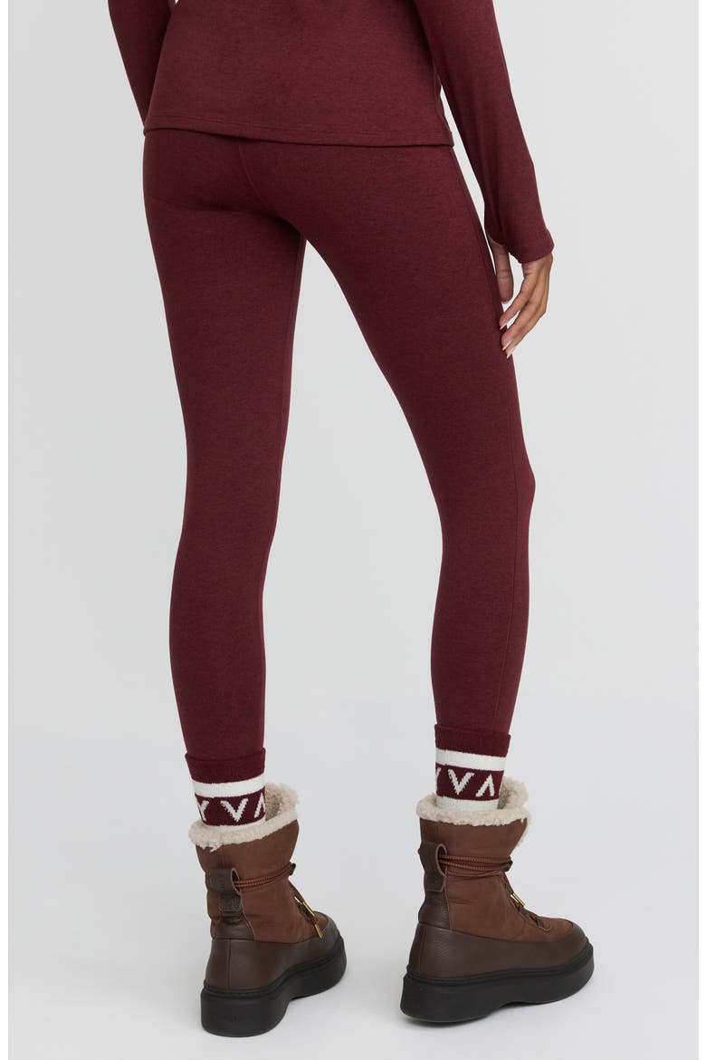 Branded Baselayer Performance Leggings, Alternate, color, MAROON MARL