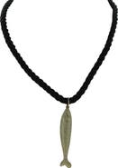 OLIVIA WELLES Gone Fishing Pendant Necklace