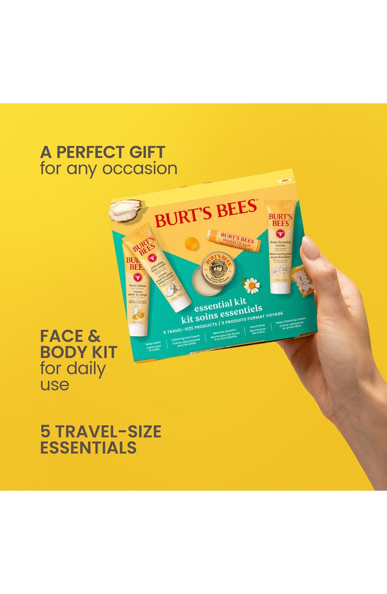 Burt's Bees Essential 5-Piece Kit, Alternate, color, 