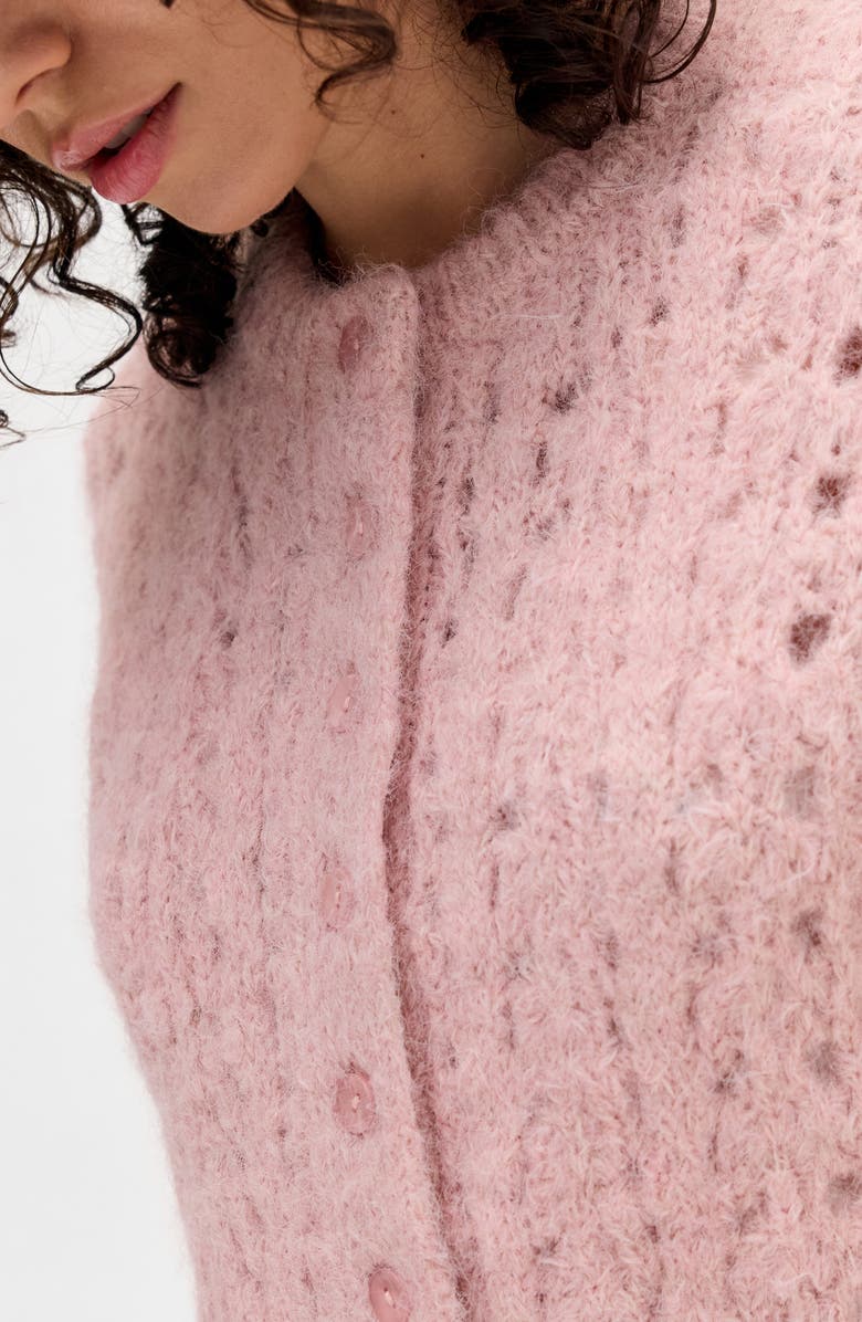 BDG Urban Outfitters Stitchy Button-Up Sweater Tank, Alternate, color, Pink