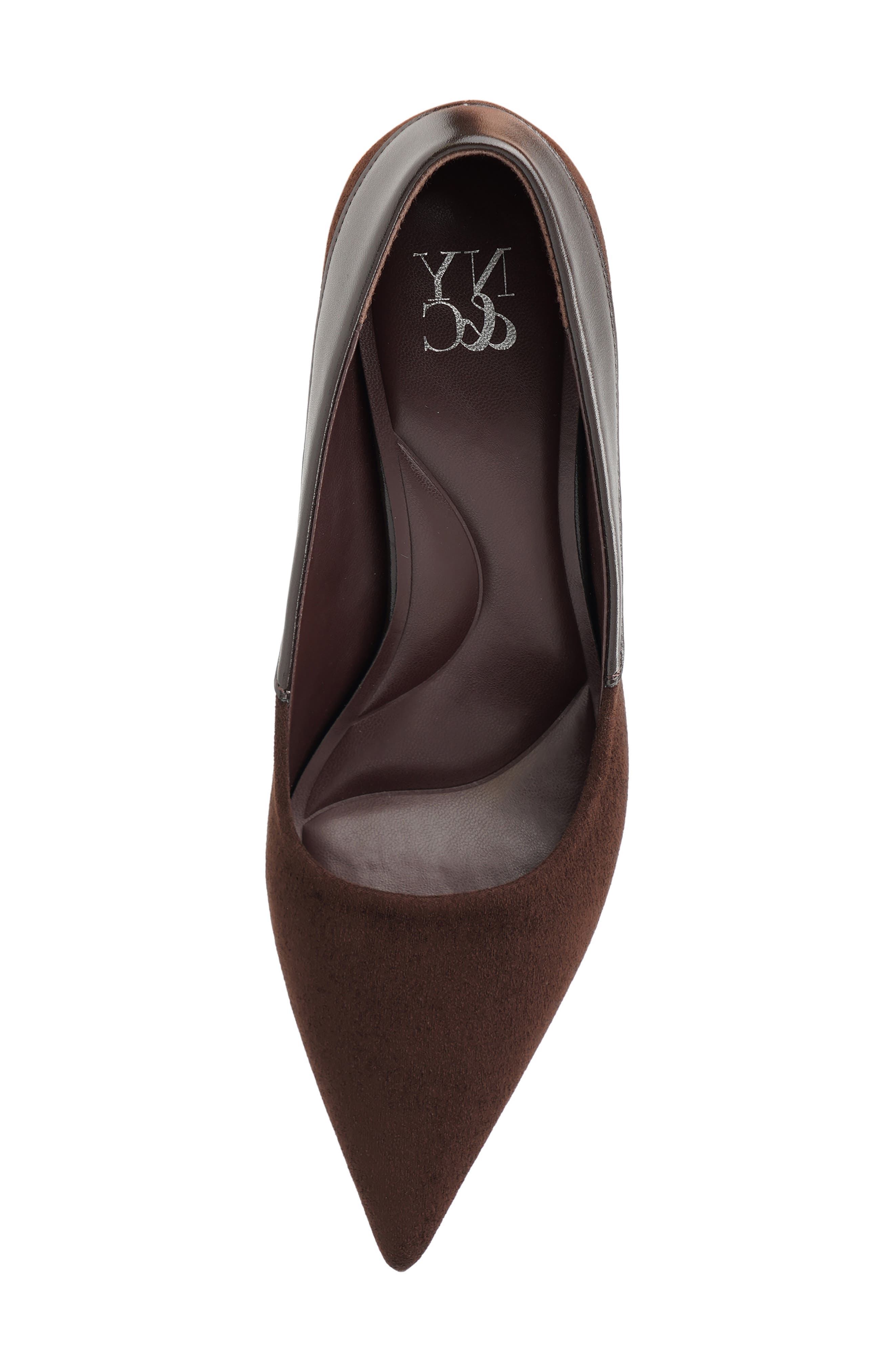 Kimberly Faux Leather Pointed Toe Pump, Alternate, color, BROWN