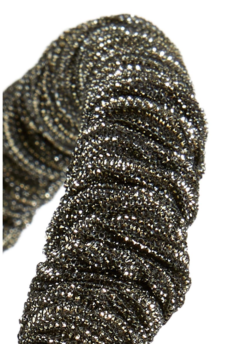 Jessie Metallic Slim Headband, Alternate, color, JET