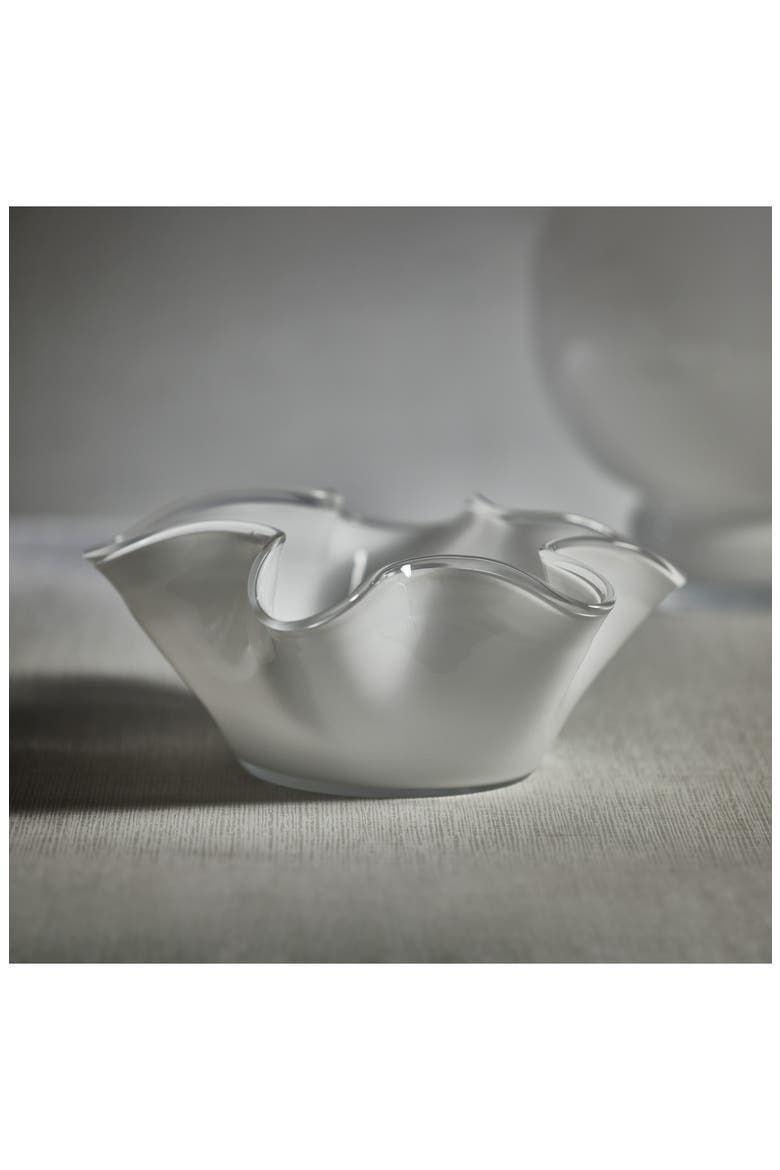 Vellerti Wave Glass Bowl, Alternate, color, WHITE