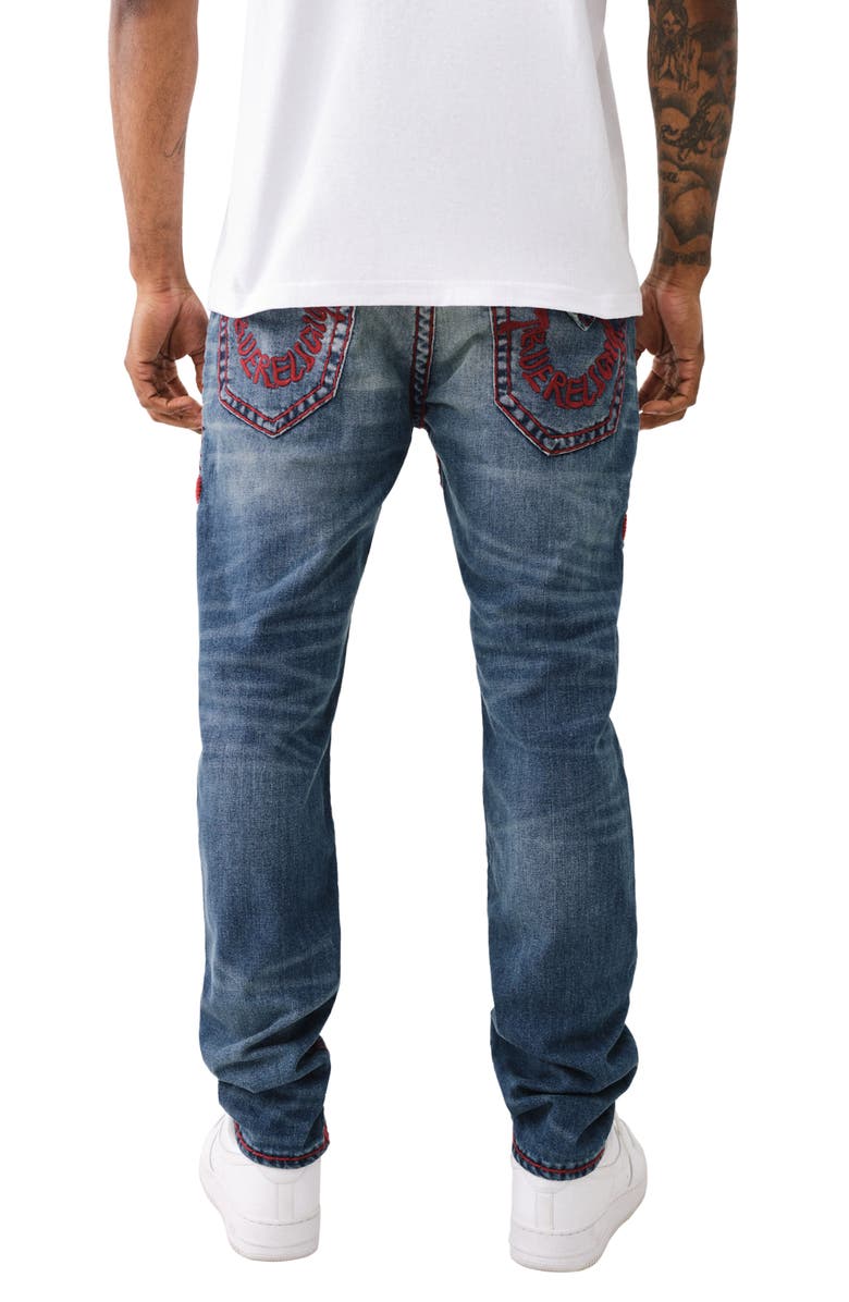 True Religion Brand Jeans Rocco Super T Relaxed Skinny Fit Stretch Jeans, Alternate, color, 