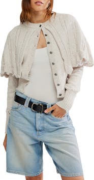 Free People Bali Cape May Wool Cardigan