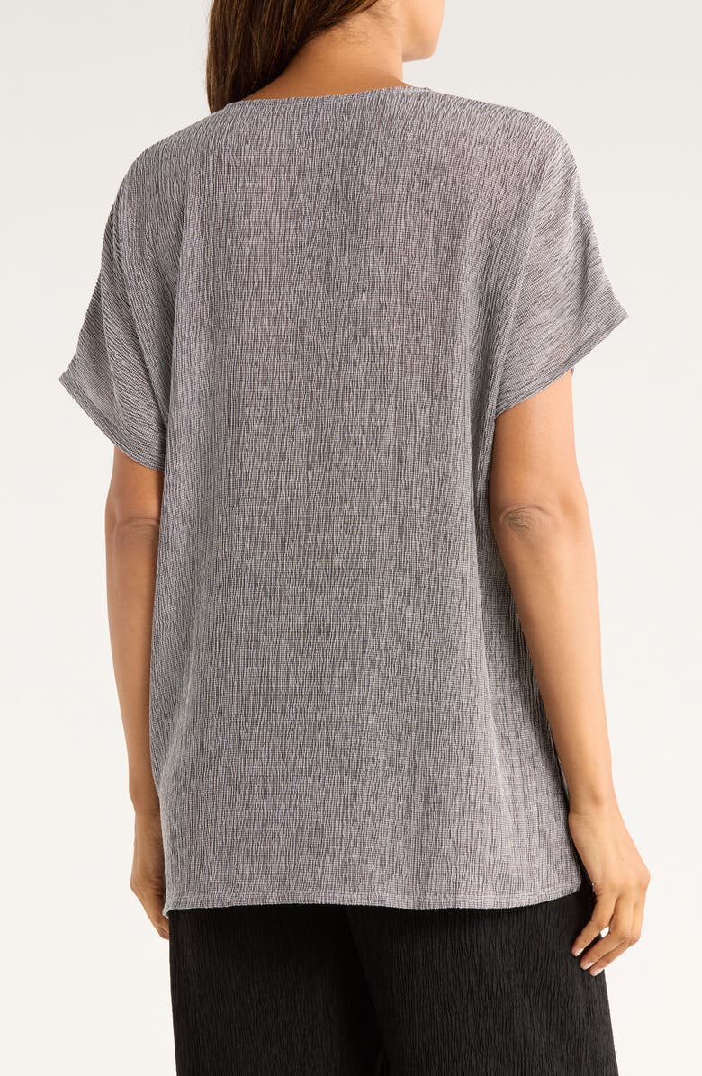 Eileen Fisher Textured V-Neck Tunic Top, Alternate, color, 