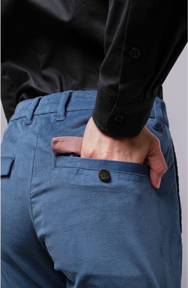 WILDFANG The Empower Velveteen Trouser, Alternate, color, Oxford Blue