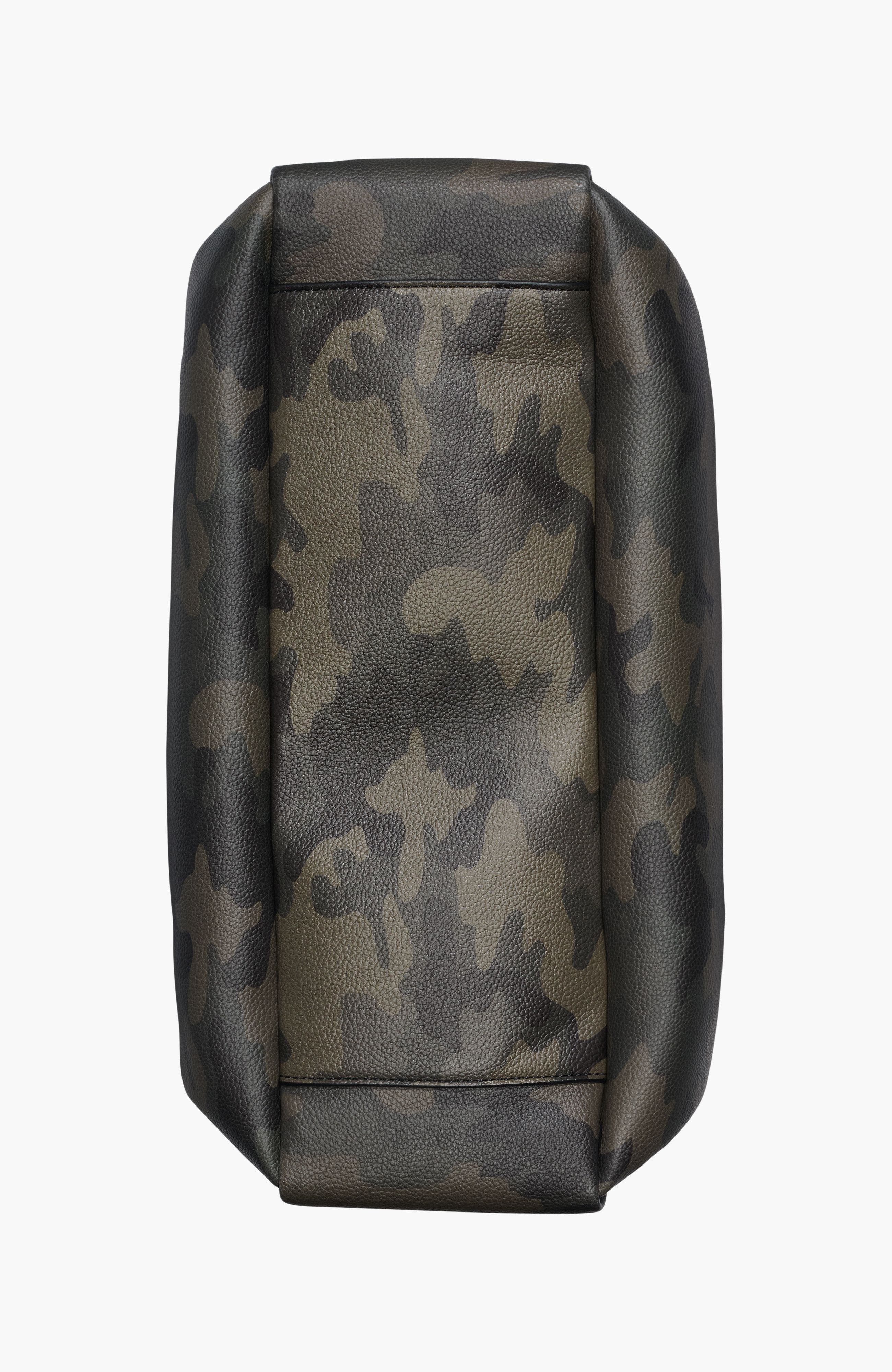 DKNY Bryar Large Satchel with Heart Dangle, Alternate, color, Camouflage