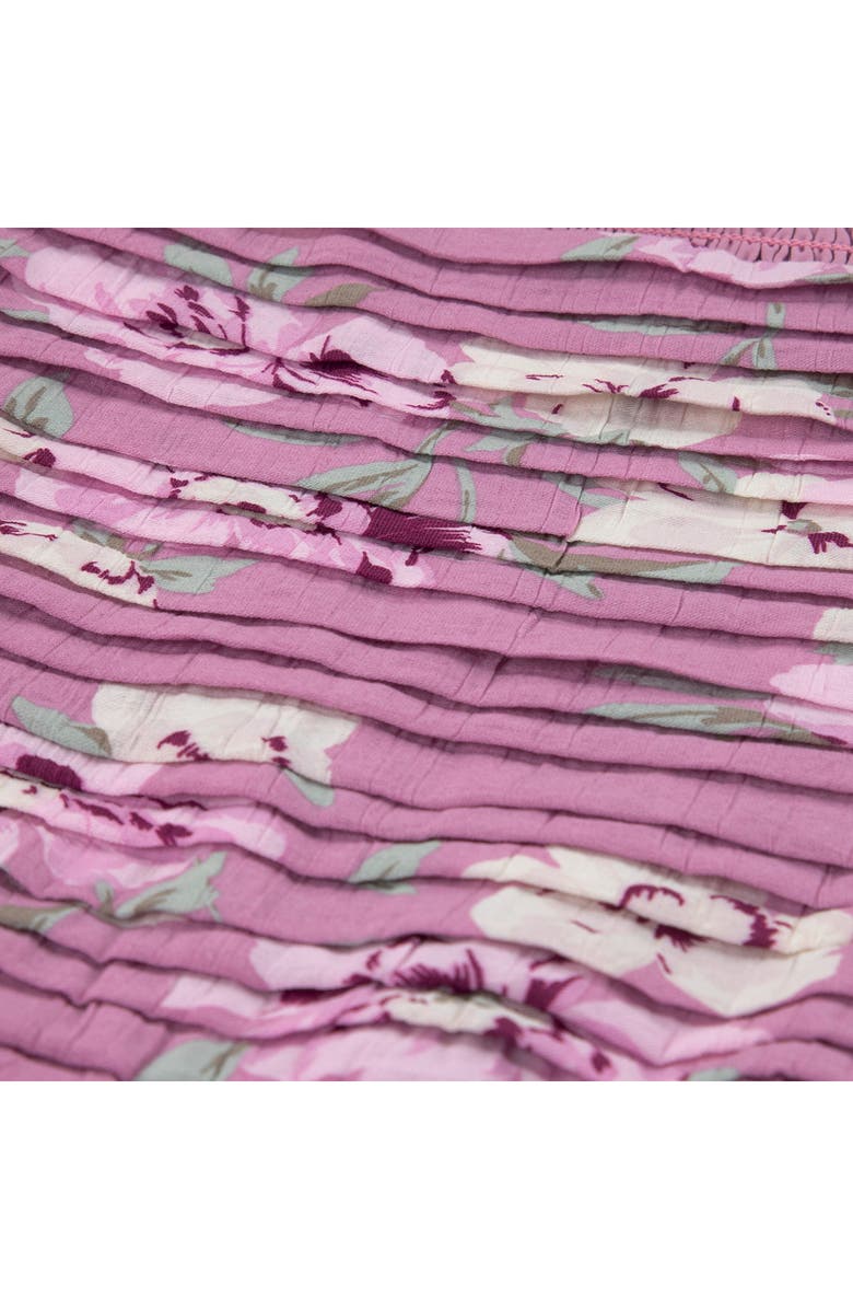 abercrombie kids Emerson Floral Crinkle Dress, Alternate, color, Mauve