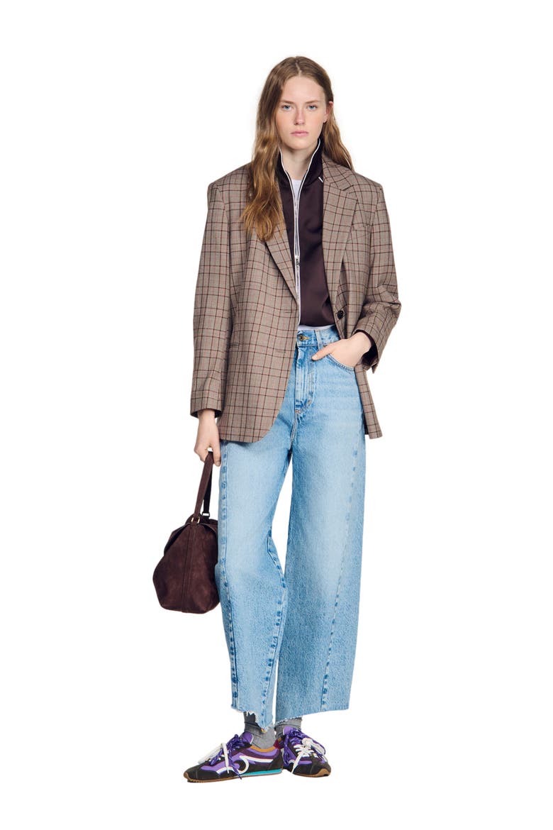 Barrel jeans, Alternate, color, Blue jean