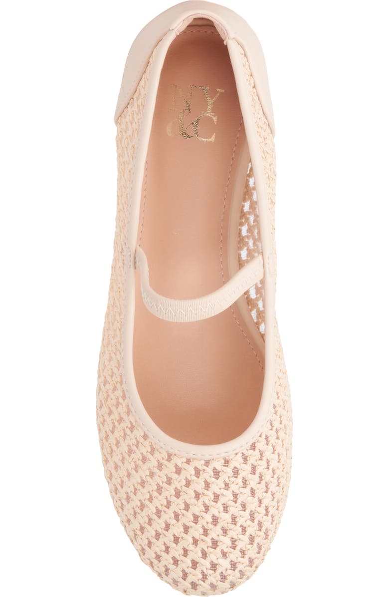 NEW YORK AND COMPANY Lara Woven Ballet Flat, Alternate, color, Natural